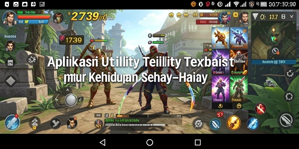 Tampilan antarmuka aplikasi Utility 2739 yang user-friendly.