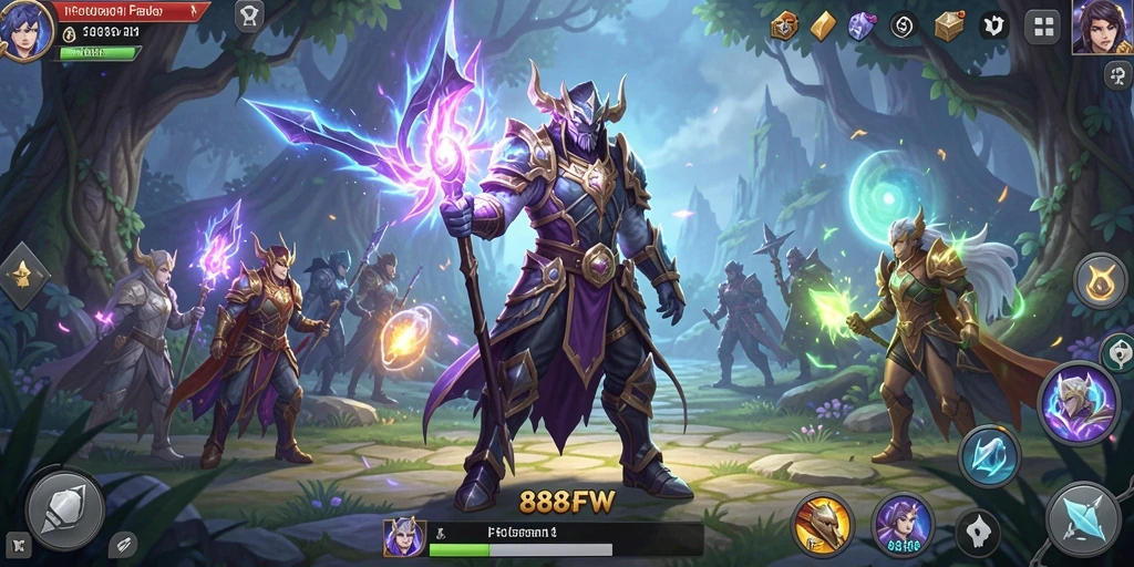 Screenshot gameplay dari 888FW menampilkan petualangan seru di dunia RPG.