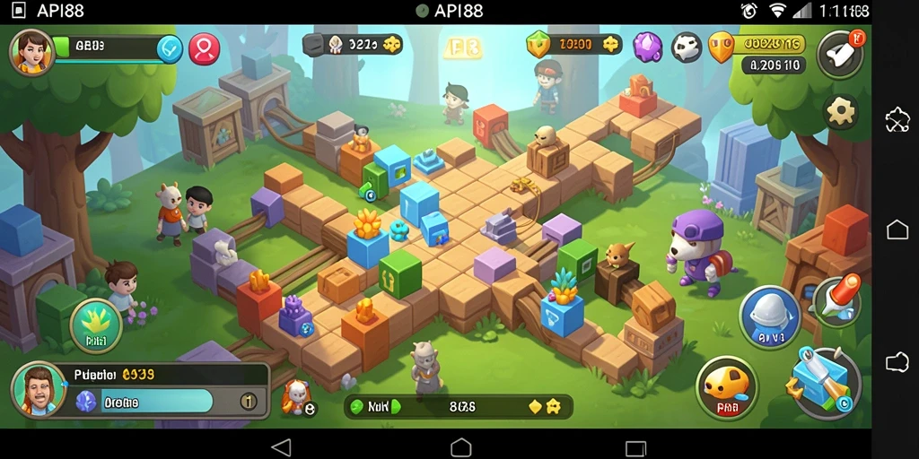 Tangkapan layar dari gameplay API88 menampilkan serunya tantangan puzzle.