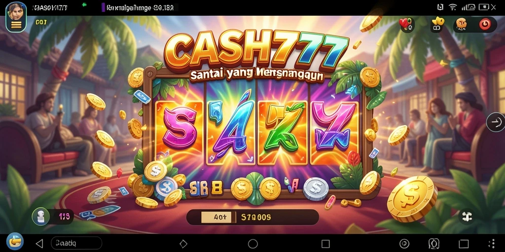 Tampilan gameplay CASH777 yang ceria dan menarik.