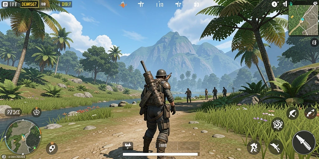 Screenshot DEWI567 menunjukkan petualangan seru di dunia terbuka.