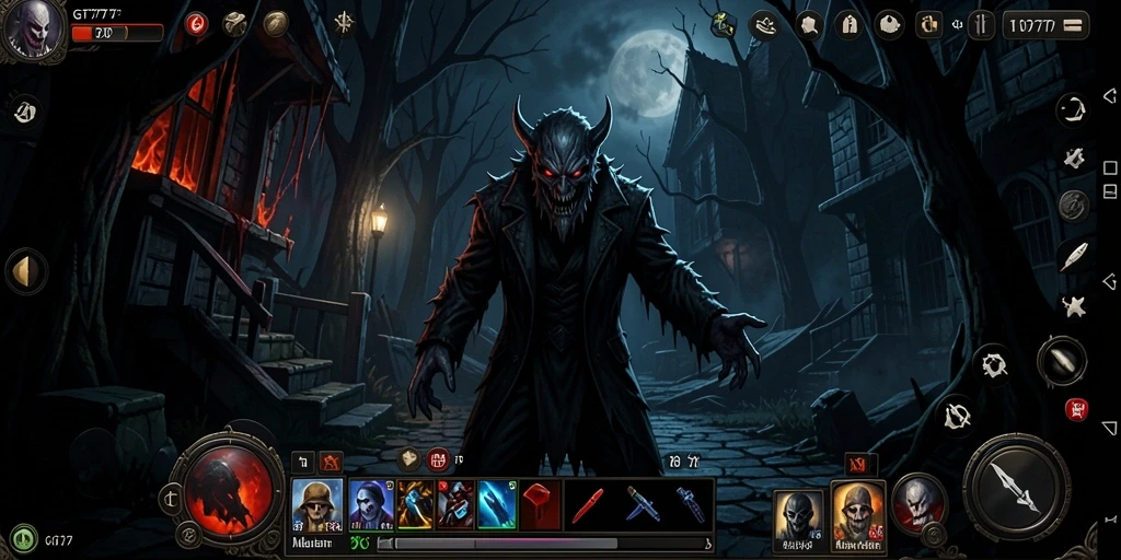 Gameplay menakutkan di dalam kegelapan dengan hantu yang mengintai.