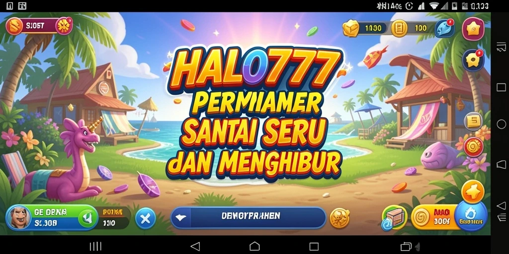 Screenshot utama HALO777 menampilkan gameplay yang seru dan penuh tantangan.