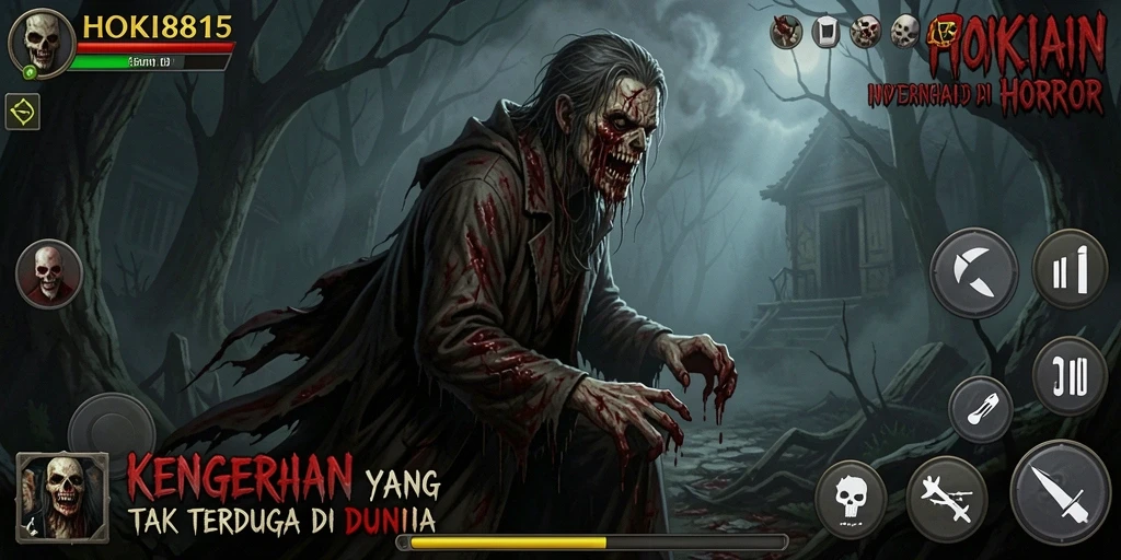 Tangkapan layar HOKI8815 menampilkan suasana gameplay yang mencekam dan penuh ketegangan.