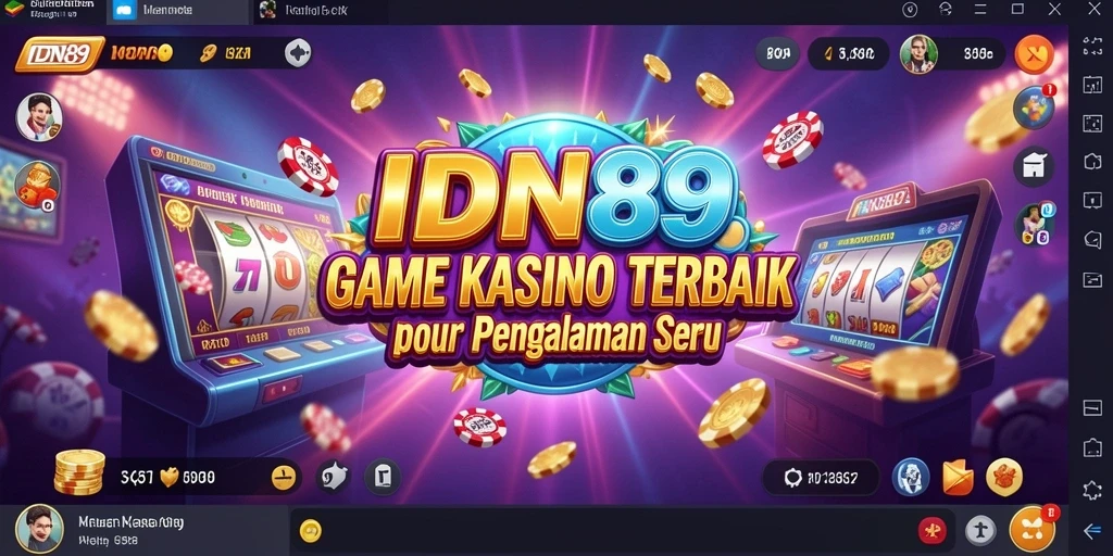 Screenshot IDN89 menunjukkan suasana permainan kasino yang mendebarkan.
