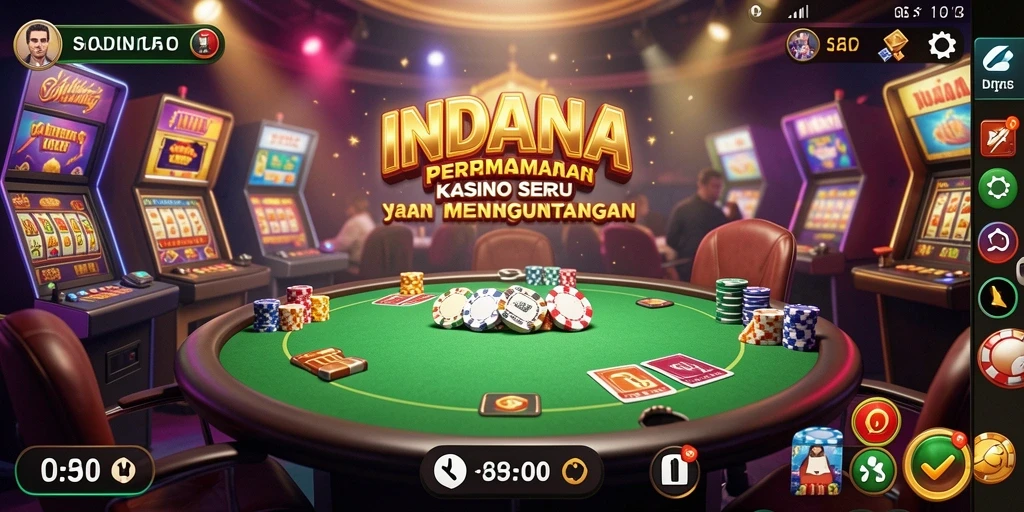 Tampilan gameplay seru di INDAAA yang menghadirkan pengalaman Kasino mendebarkan.