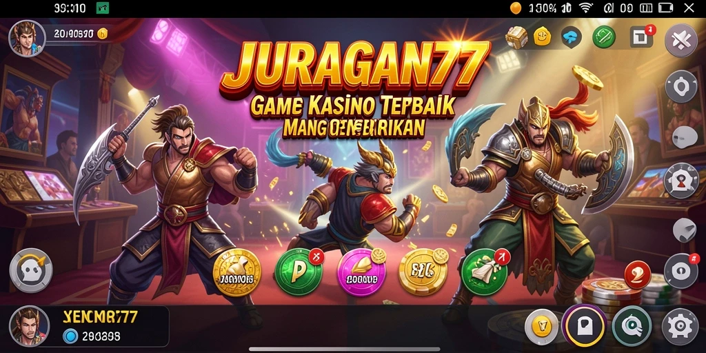 Screenshot gameplay JURAGAN77 menampilkan momen mendebarkan di kasino.