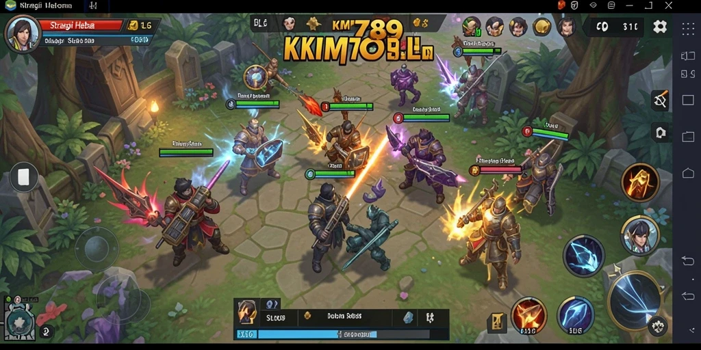 Tangkapan layar menarik dari gameplay strategi di KM789.
