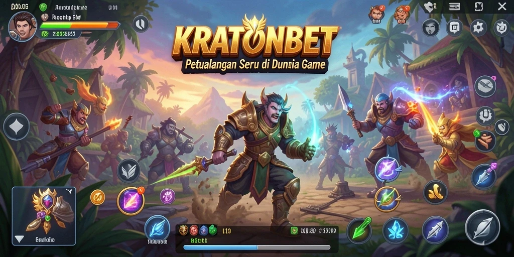 Gameplay KRATONBET yang penuh petualangan dan tantangan.
