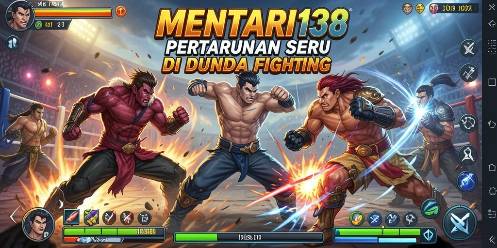 Tampilan gameplay seru dari MENTARI138 saat pertarungan berlangsung.