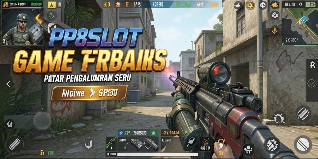 Gameplay seru PP8SLOT dengan aksi tembak-menembak intens.