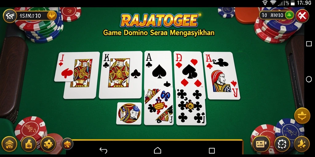 Tampilan gameplay domino yang seru dan interaktif.