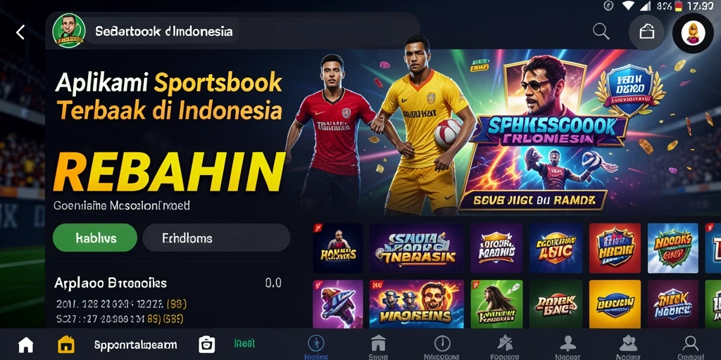 Tampilan gameplay menarik dari aplikasi Sportsbook REBAHIN.
