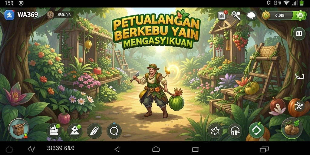 Gameplay menarik di WA369 menampilkan aktivitas berkebun yang seru.